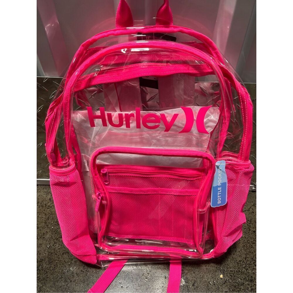 Hurley Clear Backpack, O/S Pink